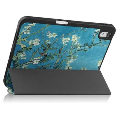 Apple iPad 10.9 2022 Slim fit tri-fold fodral Pennhållare - Blossom