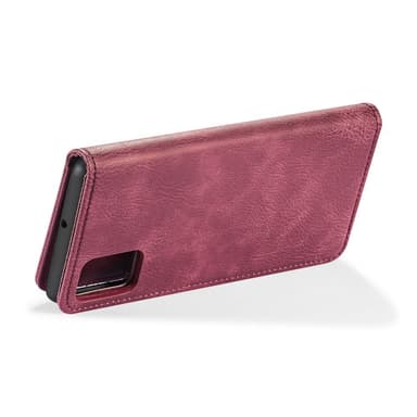 DG.MING Samsung Galaxy A71 Split Läder Plånboksfodral - Röd
