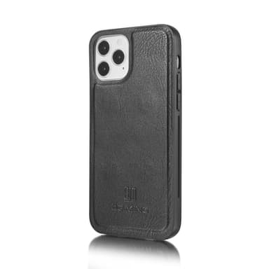 DG.MING iPhone 12 / 12 Pro Split Läder Plånboksfodral - Svart
