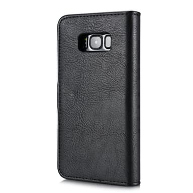 DG.MING Samsung Galaxy S8 Split Läder Plånboksfodral - Svart