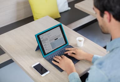 Logitech BLOK Fodral tangentbord iPad Air 2 (blå)