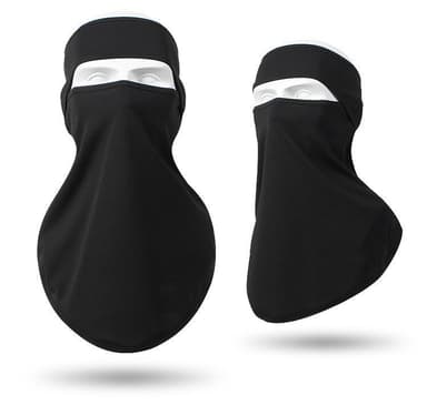 Balaclava Ansiktsmask Vindtät Polyester Svart