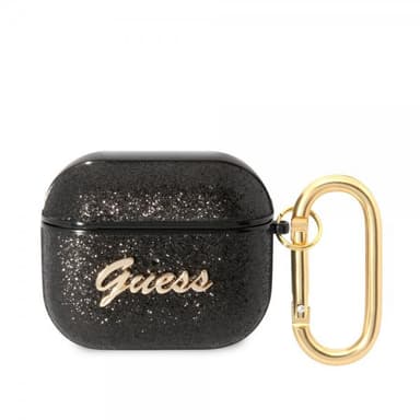 Guess AirPods 3 Skal Glitter Flakes Svart