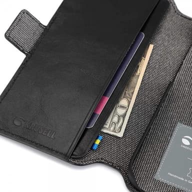 Krusell iPhone 14 Pro Fodral Leather PhoneWallet Svart