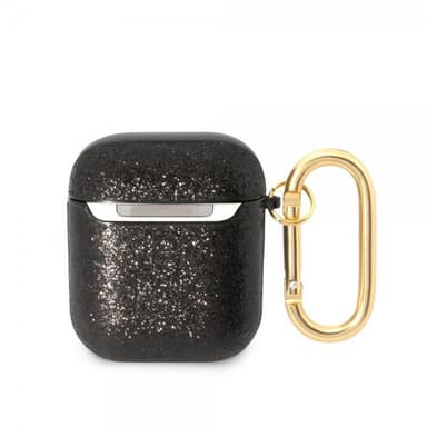 Guess AirPods 1/2 Skal Glitter Flakes Svart