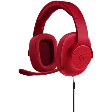 Logitech G433 gaming headset (röd)