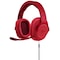 Logitech G433 gaming headset (röd)