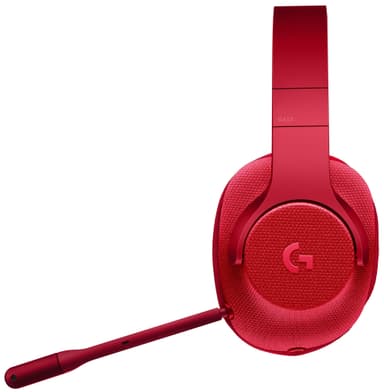 Logitech G433 gaming headset (röd)