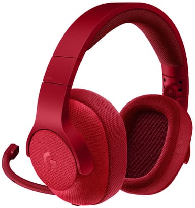 Logitech G433 gaming headset (röd)