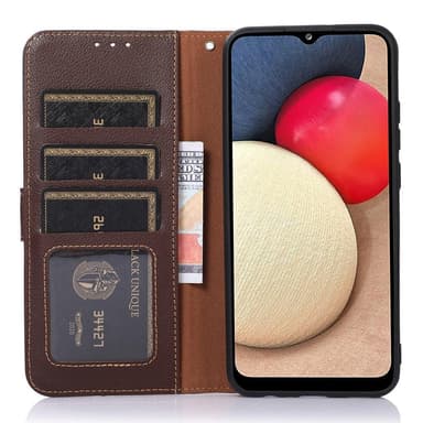 KHAZNEH Plånboksfodral till Google Pixel 7 Pro - Brun/Blå