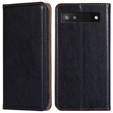 Google Pixel 6a Plånboksfodral Exklusivt Svart