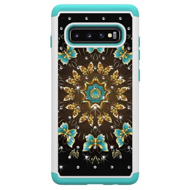 Samsung Galaxy S10+ TPU-Skal Armor Extra Tåligt - Pretty Butterflies