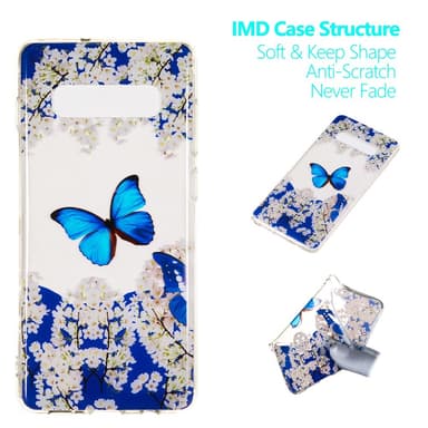 MTK Samsung Galaxy S10+ TPU  - Butterfly and Flower