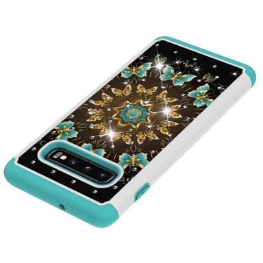 Samsung Galaxy S10+ TPU-Skal Armor Extra Tåligt - Pretty Butterflies