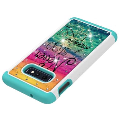 Samsung Galaxy S10e TPU-Skal Armor Extra Tåligt - Quote Never Stop Dreaming