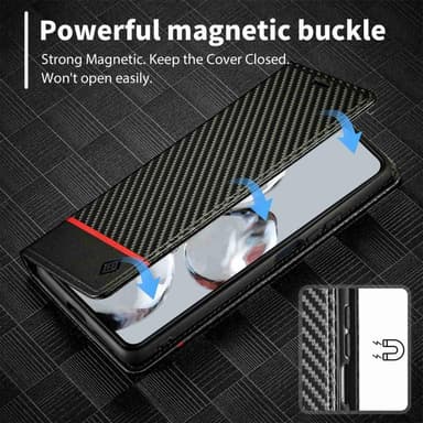 LC.IMEEKE Wallet Case till Xiaomi 12T / 12T Pro - Svart