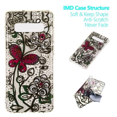 MTK Samsung Galaxy S10+ TPU  - Red Butterfly