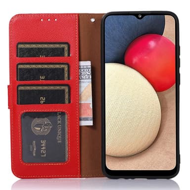 KHAZNEH Plånboksfodral till Google Pixel 7 Pro - Röd/Svart