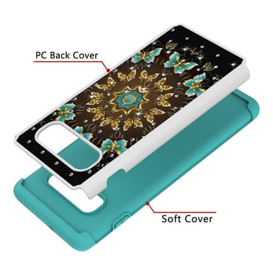 Samsung Galaxy S10+ TPU-Skal Armor Extra Tåligt - Pretty Butterflies