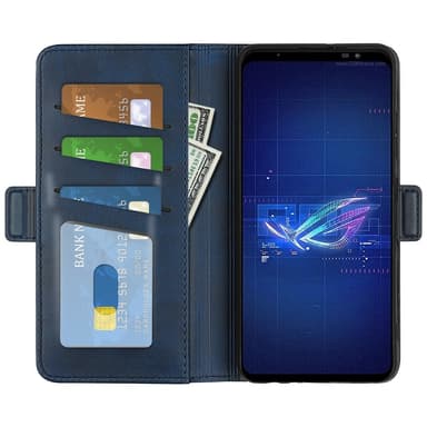 SKALO Asus ROG Phone 6/6Pro/6D/6D Ultimate 5G Premium Plånboksfodral - Blå