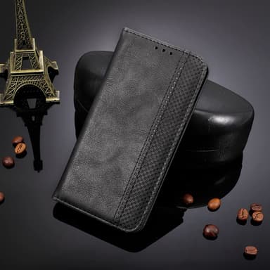 SKALO Asus ROG Phone 6/6Pro/6D/6D Ultimate 5G Embossed Premium Plånboksfodral - Svart