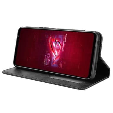 SKALO Asus ROG Phone 6/6Pro/6D/6D Ultimate 5G Embossed Premium Plånboksfodral - Svart