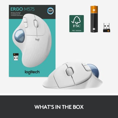 Logitech Ergo M575 mus (vit)