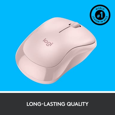Logitech M220 Silent trådlös mus (rosé)