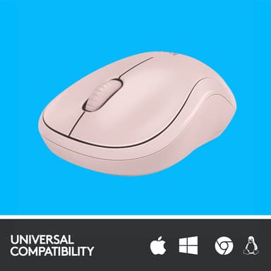 Logitech M220 Silent trådlös mus (rosé)