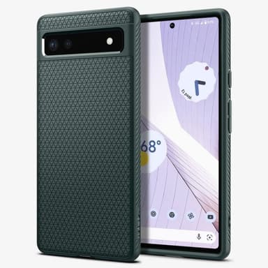 Spigen Google Pixel 6a Skal Liquid Air Midnight Green