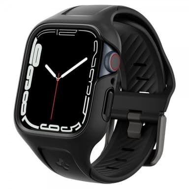 Spigen Apple Watch 45mm Skal med Armband Liquid Air Pro Svart