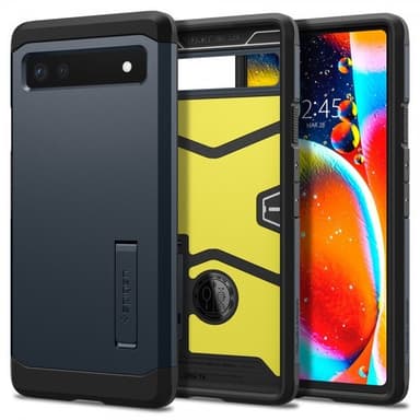 Spigen Google Pixel 6a Skal Tough Armor Metal Slate