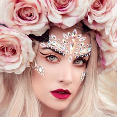 DIY Luminous Rhinestone Stickers 1-ark #Y0030 Flerfärgad