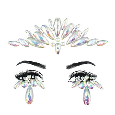 DIY Luminous Rhinestone Stickers 1-ark #Y0030 Flerfärgad