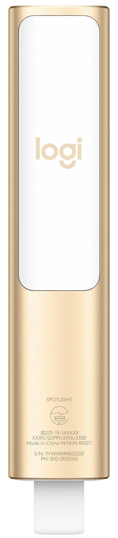 Logitech Spotlight presentationsfjärrkontroll (guld)