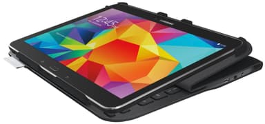 Ultratunt Keyboard Folio för Galaxy tab 4 10.1 (svart)