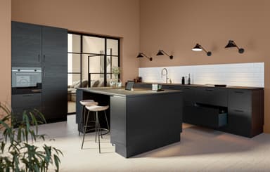 Epoq Edge Black Ash lucka till köket 60x54