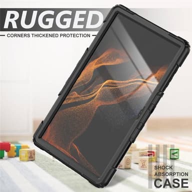 Hybridskal med axelrem Samsung Galaxy Tab S8 Ultra 14.6 - Svart