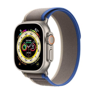Tactik nylon Armband Apple Watch Ultra (49mm) - Blueroom grey