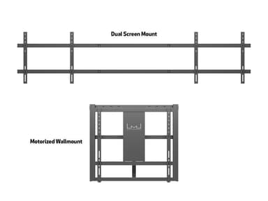 Multibrackets 0433 tv-fäste 2,13 m (84") Svart
