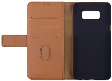 La Vie Samsung Galaxy S8 plånboksfodral i läder (brun)