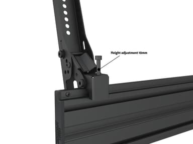 Multibrackets 6898 fäste för skyltningsskärm 177,8 cm (70") Svart