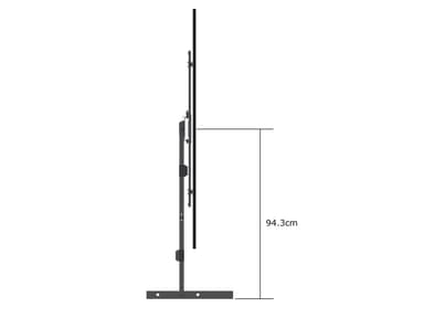 Multibrackets 6539 tv-fäste 190,5 cm (75") Svart