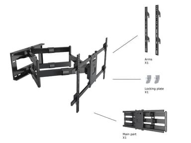 Multibrackets 6546 tv-fäste 2,03 m (80") Svart