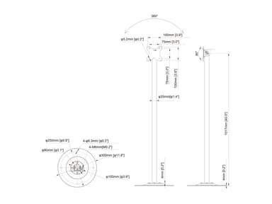 Multibrackets 0549 fäste för skyltningsskärm 76,2 cm (30") Svart