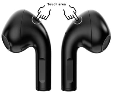 Trådlösa Hörlurar Bluetooth, Svart