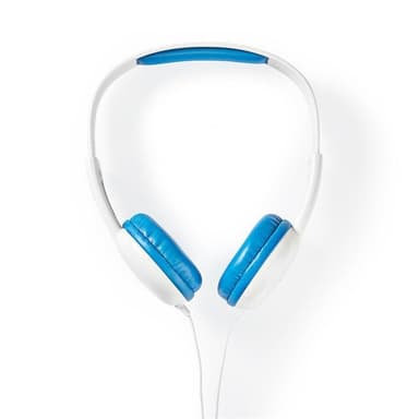 Trådanslutna hörlurar | 1.2 m rund kabel | On-Ear | Blå/vita
