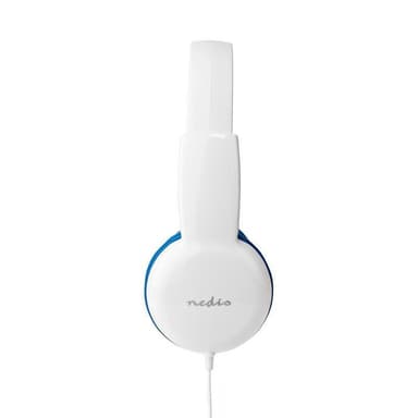 Trådanslutna hörlurar | 1.2 m rund kabel | On-Ear | Blå/vita