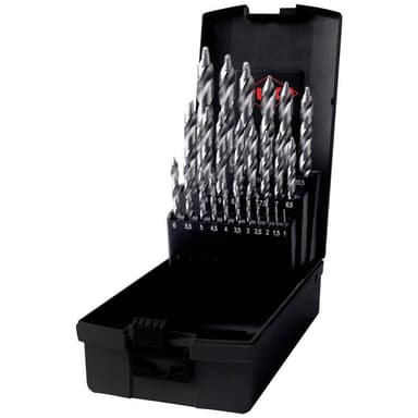 RUKO 259215RO HSS-G Spiralborrsats 25 delar DIN 338