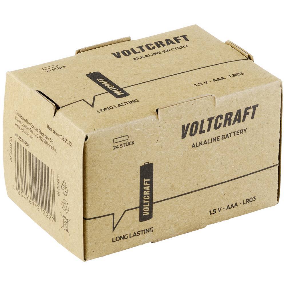 Batteri AAA (R03) Alkaliskt VOLTCRAFT Industrial LR03